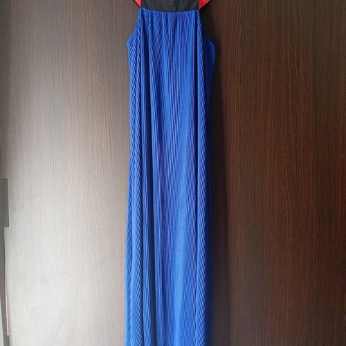 Zara women's dress new, blue and orange, size M