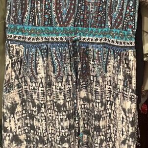 Attrattivo maxi dress new, colorful cotton sleeveless with pockets