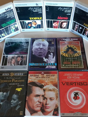 Άλφρεντ Χίτσκοκ 10 DVD σαν καινούργια, θρίλερ τρόμου συλλογή