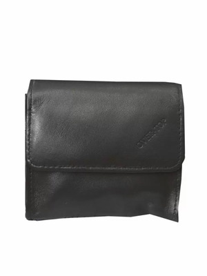 Over Top leather tobacco pouch black new