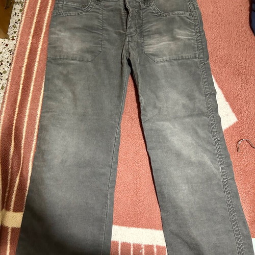 Xdyie corduroy pants new, gray, size 38