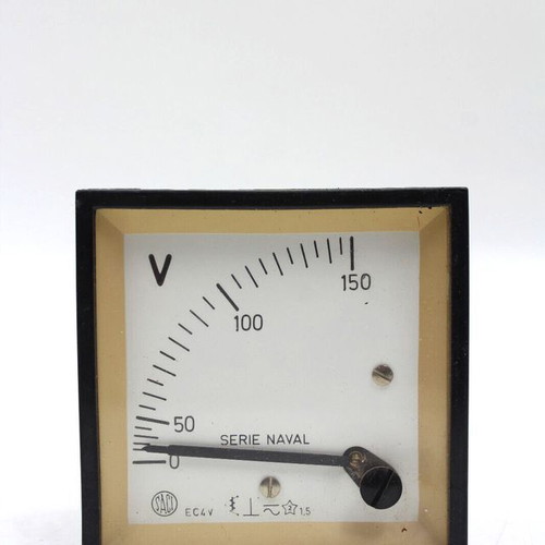 Voltmeter panel Saci 0-150V B80/23 new old stock