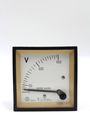 Βολτόμετρο πίνακα Saci 0-150V B80/23 σαν καινούργιο, new old stock