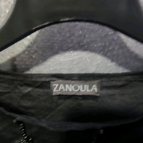 Y2K Sequin mesh top Zanoula like new, black and gold