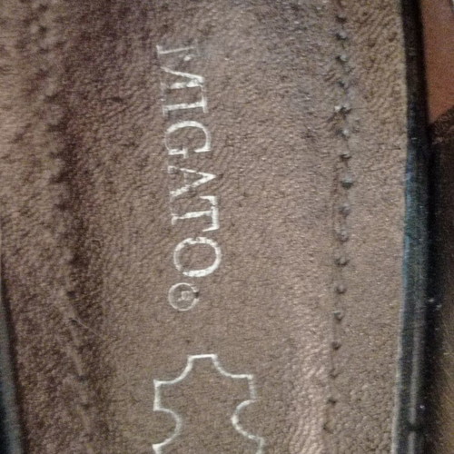 Migato women's leather pumps like new, brown-bronze, size 39