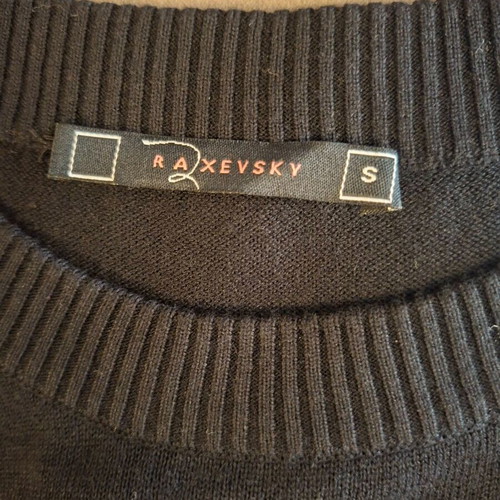 Raxevsky black dress with silver sequins, like new, size S