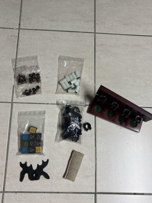 Billiard accessories like new, various tips and holders