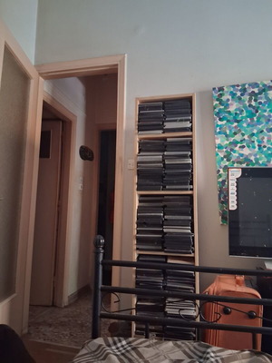 Furniture with 300 DVDs, 180 cm