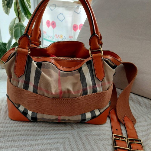 Burberry Sheldon handbag used with crossbody strap