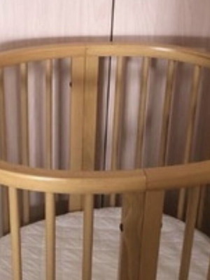 Stokke crib mini with extension, used, lightly used mattresses