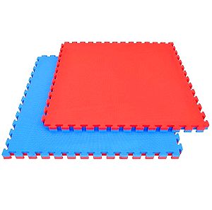 Δάπεδο Tatami Puzzle Mat Eva Foam (Μπλε-Κόκκινο) 100x100x2cm
