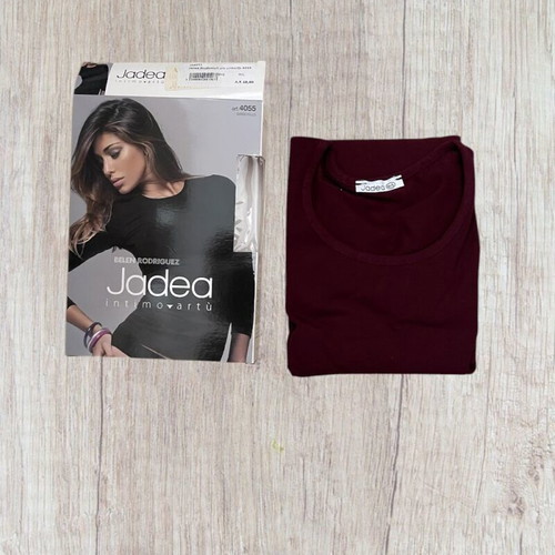 Μπλούζα Jadea καινούργια βυσσινί S/M βαμβακερή μακρυμάνικη