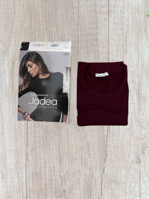 Μπλούζα Jadea καινούργια βυσσινί S/M βαμβακερή μακρυμάνικη