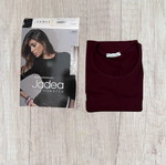 Μπλούζα Jadea καινούργια βυσσινί S/M βαμβακερή μακρυμάνικη