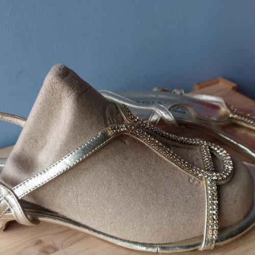 Sagiakos gold sandals like new, size 38