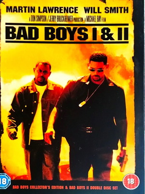 Bad Boys 1 and 2 DVD used, double disc, adventure