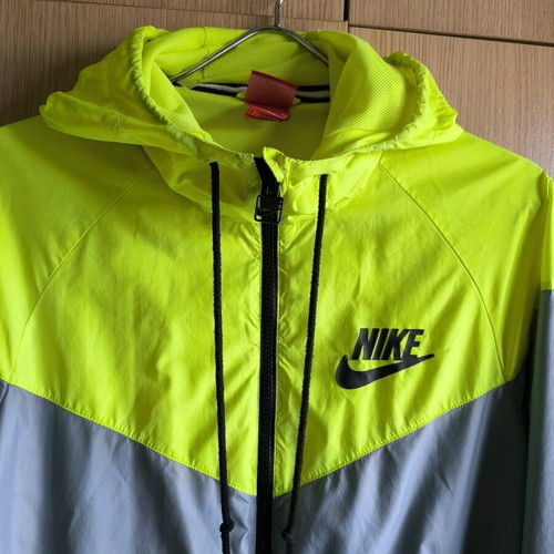 Nike windbreaker size S used, gray and yellow