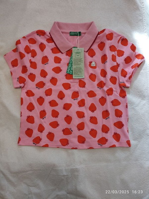 Benetton Polo Short-Sleeve Shirt New Size 8-9, 140 cm