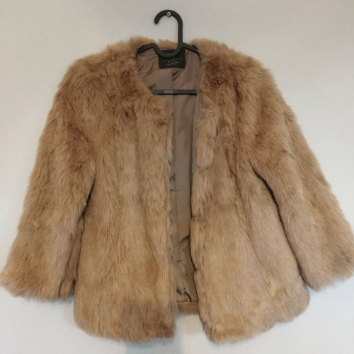Zara fur like new, beige, size M