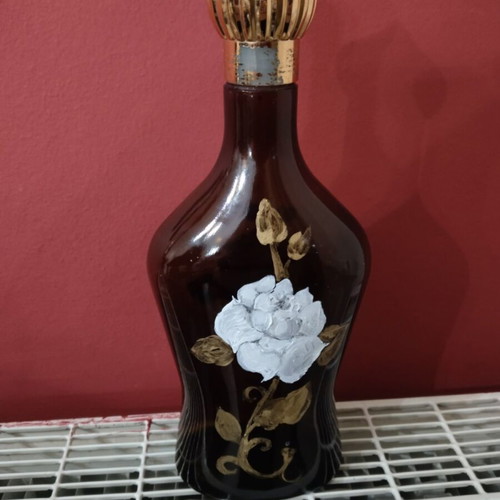 Hand-painted bottle used
