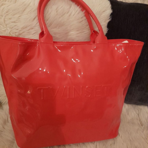 Twinset shoulder bag like new, red and pink