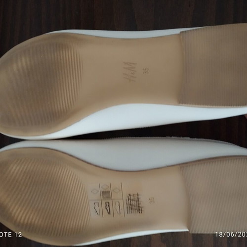 H&M Girls' Ballerinas Like New, Size 35, White