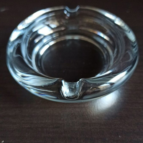 Glass Ashtrays Set of 3 Plus 1 Dewar's Collectible Used