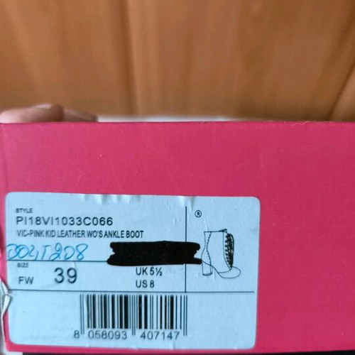 Formarina leather ankle boots like new, pink, size 39