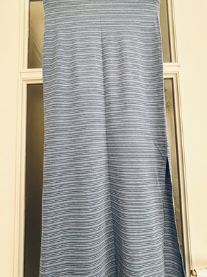 Miss Selfridge maxi striped skirt used, blue-gray tones