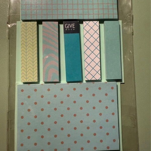 Sticky notes stationery set with checklist, memo, bookmarks, rainbow and animal story