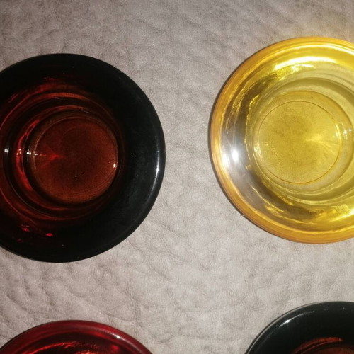 Set of 4 Glass Tealight Holders