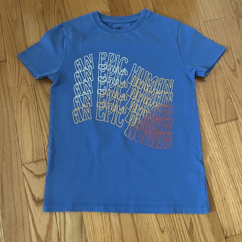 Marks & Spencer T-shirt blue size 7 years new