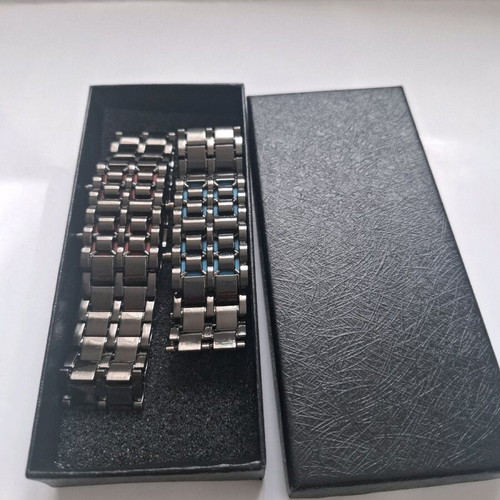 Men's metal watches used, set of 2, 21 cm strap length