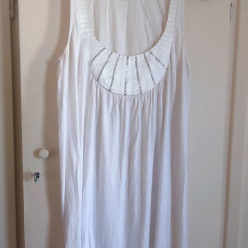 Y2K white dress with rhinestones MYMOO used, size M