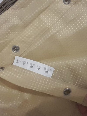 Bathroom curtain new, fabric, gold color, 200x240 cm