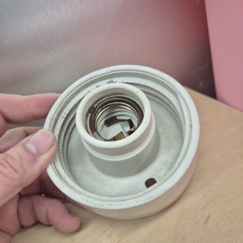 Vintage porcelain wall or ceiling light replacement part used