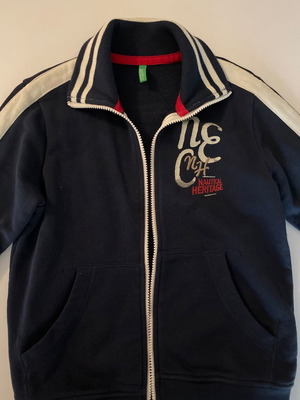 Benetton cardigan new, blue for boy 8 years, size 128 cm
