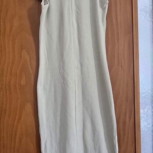 Dress 95% cotton, beige, size S