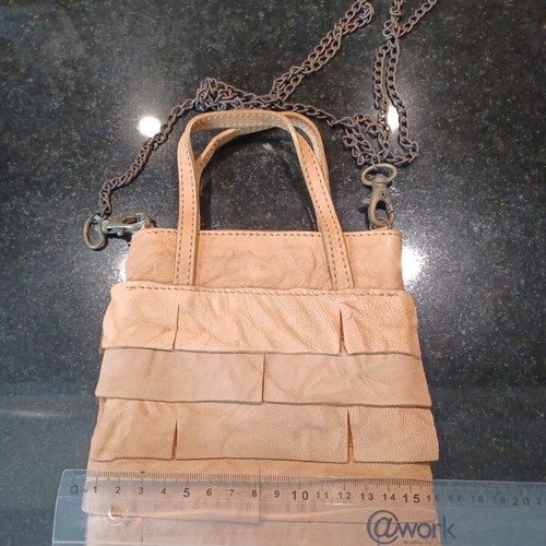 Rollini leather shoulder bag beige like new