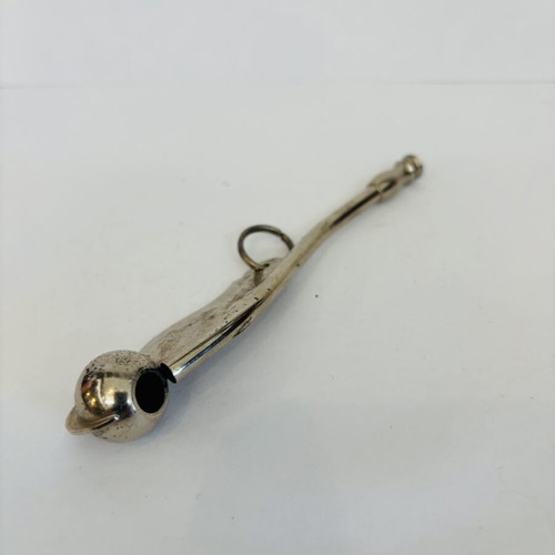 Vintage Boatswain Whistle used, collectible nautical bosun's call pipe