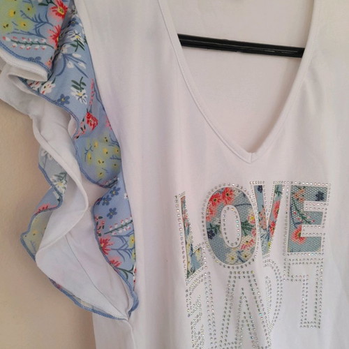 Lynne Short-Sleeve Blouse Used, Size S