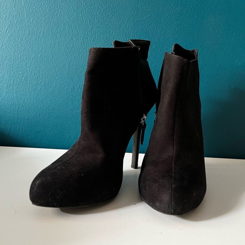 Ankle boots Bershka used, black, size 37, with zipper