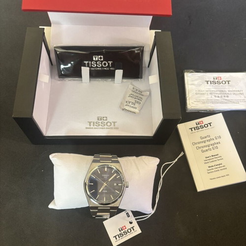 Tissot wristwatch dark blue new, full set