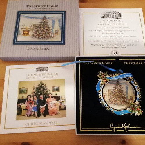 Collectible White House Christmas Ornaments 2020 2021 like new
