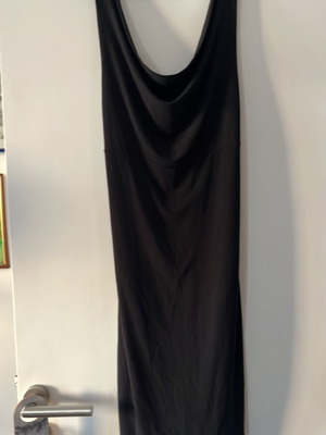 Black dress size S like new with draped neckline and back design