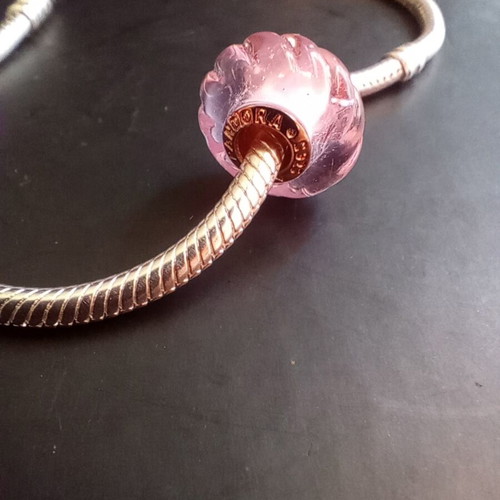 Pandora Murano charm like new, silver color