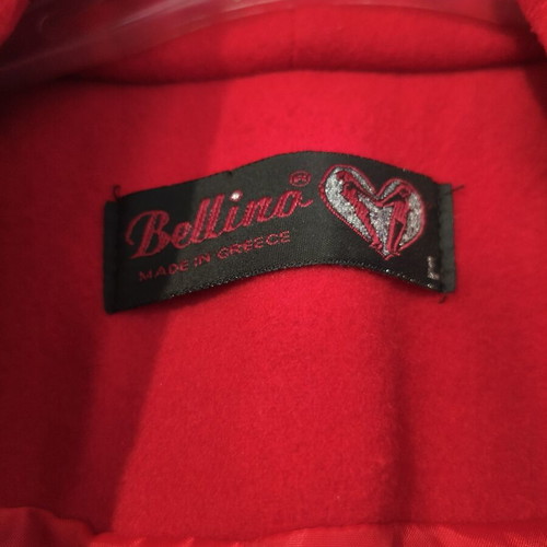 Bellino women's red wool coat like new, size L (fits M)