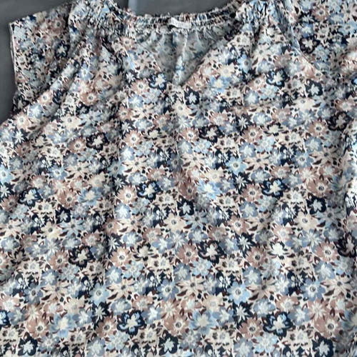 Women's short-sleeve blouse like new, multicolor, size S