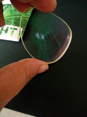 Myopia lens 3.25 and astigmatism 0.75 used with scratch