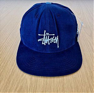 40€ μόνο σήμερα!!!! Vintage Y2K Stussy καπέλο Navy blue αυθεντικό